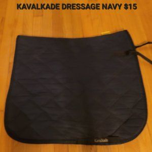 Kavalkade navy dressage pad